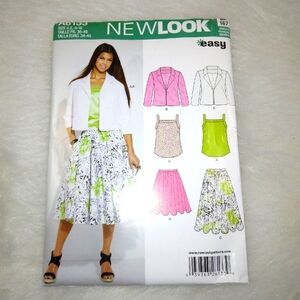 NEW LOOK A6133 Sz 8-18 EASY Misses Skirt, top, and jacket